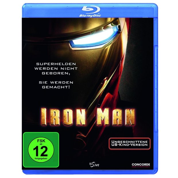 Iron Man - Robert Downey Jr.  BLU-RAY/NEU/OVP