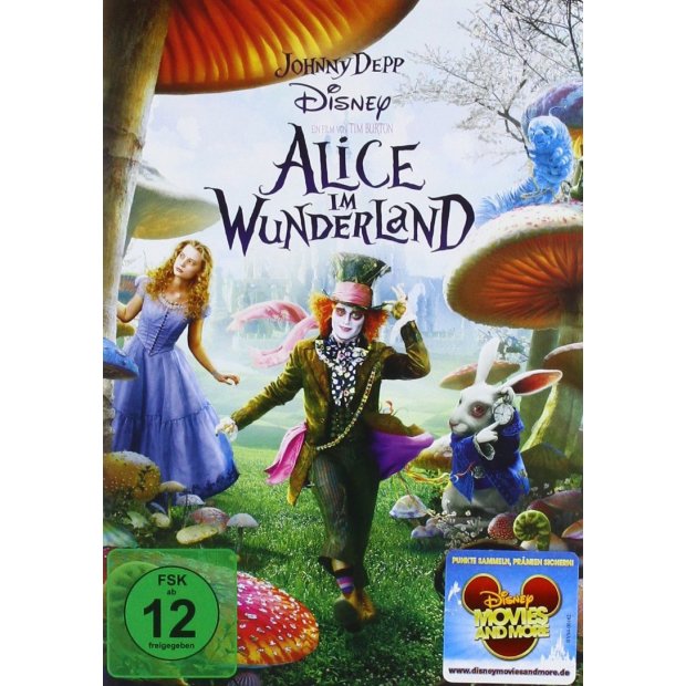 Alice im Wunderland - Johnny Depp - Disney  DVD/NEU/OVP