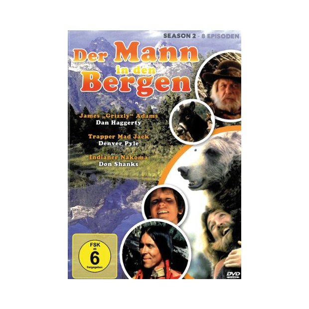 Der Mann in den Bergen - Season 2 - Dan Haggerty - 4 DVDs  *HIT*