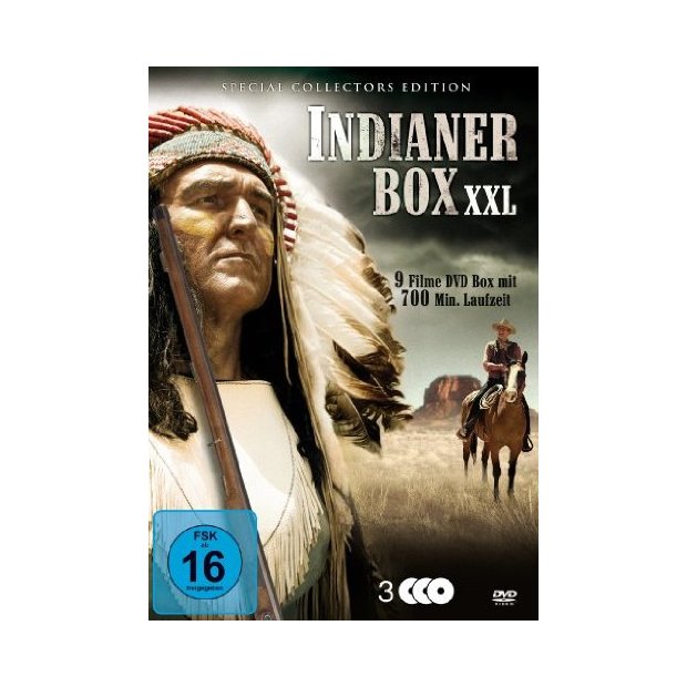 Indianer Box XXL - 9 Filme - John Wayne  [3 DVDs] NEU/OVP