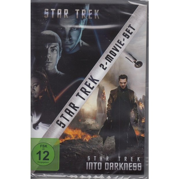 Star Trek 1 & 2 Into Darkness - Chris Pine  DVD/NEU/OVP