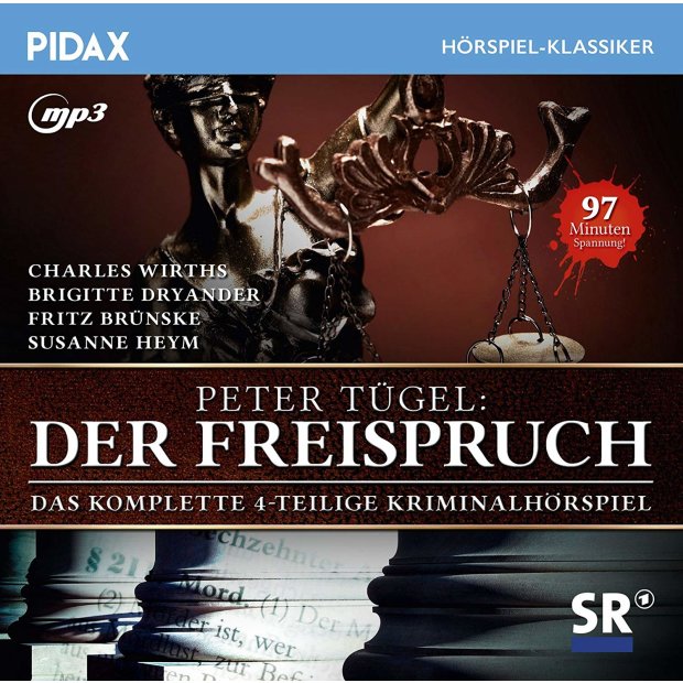 Der Freispruch / 4-teiliges Kriminalhörspiel - Pidax mp3 CD/NEU/OVP