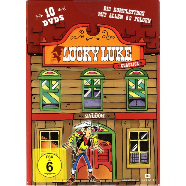Lucky Luke Classics Komplettbox , alle 52 Folgen - 10 DVD Box/NEU/OVP