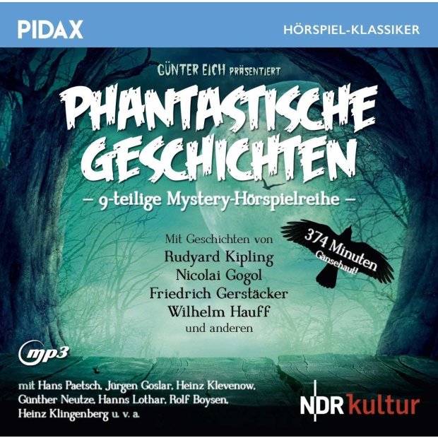 Phantastische Geschichten/9-teilige Mystery-Hörspielreihe / Pidax mp3 CD/NEU/OVP