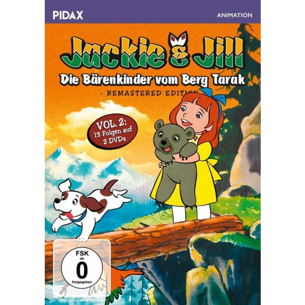 Jackie & Jill - Die Bärenkinder vom Berg Tarak, Vol. 2 - Pidax   DVD/NEU/OVP