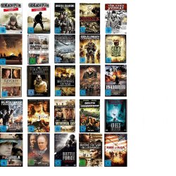 Paket mit 31 Kriegsfilmen auf 25 DVDs/NEU/OVP  #160