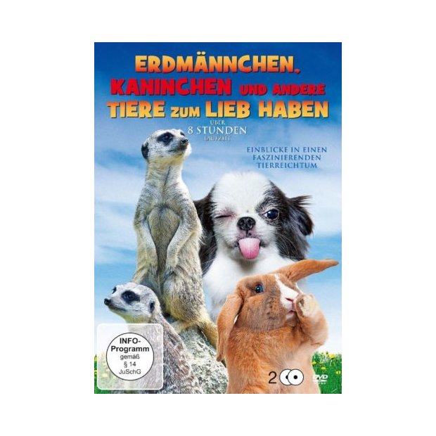 Erdmännchen, Kaninchen und andere Tiere zum Lieb haben 6 Filme - 2 DVDs/NEU/OVP