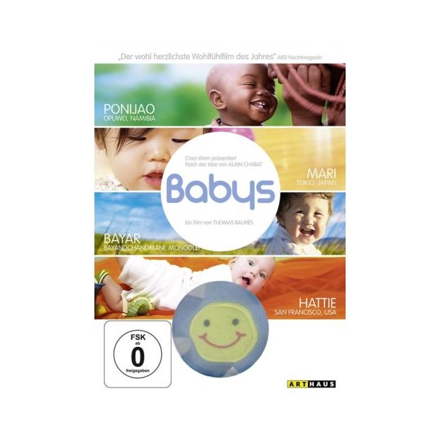 Babys - 4 Babys auf 4 Kontinenten (OMU) - Dokumentation + Greifling  DVD/NEU/OVP