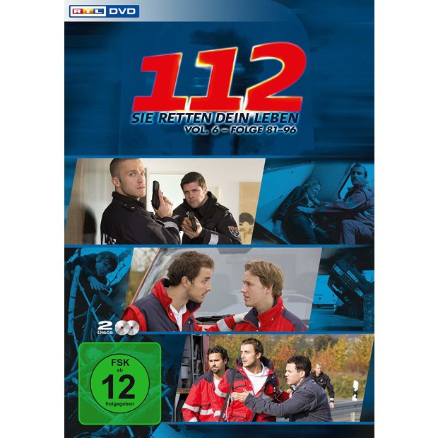 112 - Sie retten dein Leben, Vol. 6, Folge 81-96  RTL Serie [2 DVDs] NEU/OVP