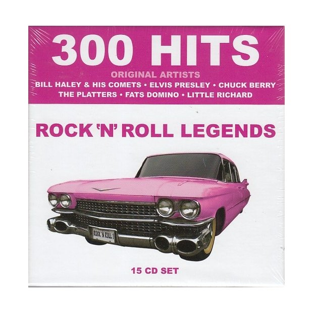 300 Hits - RockNRoll Legends - Original Künstler - 15 CDs/NEU/OVP