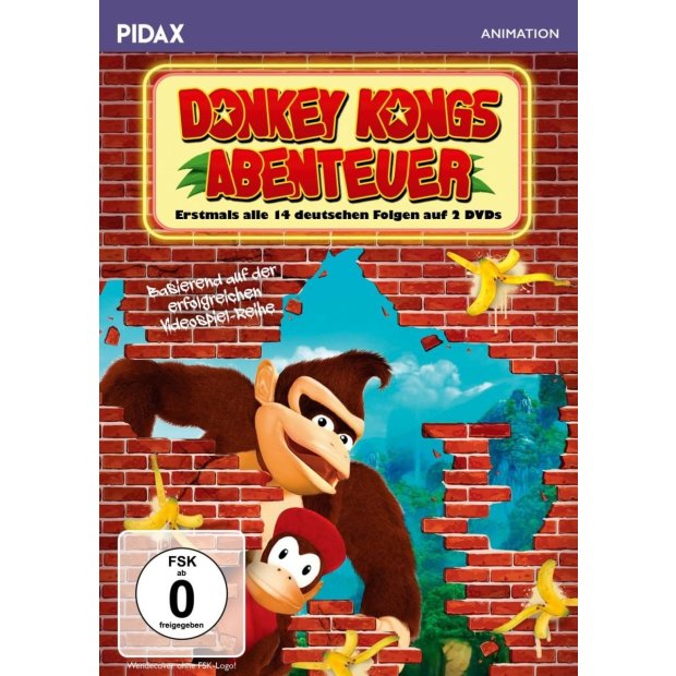 Donkey Kongs Abenteuer / Erstmals alle 14 Folgen - Pidax  2 DVDs/NEU/OVP