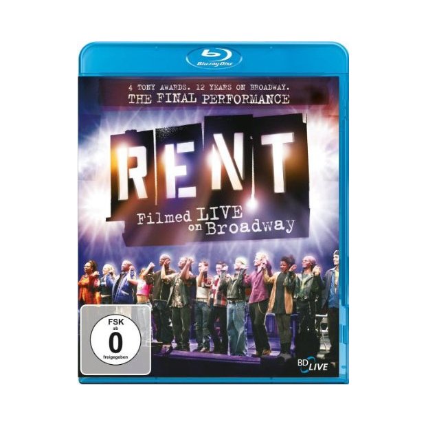 Rent - Musical - Live on Broadway (OmU) Blu-ray/NEU/OVP