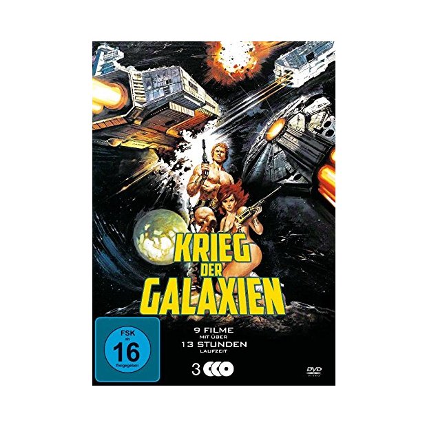 Krieg der Galaxien - Box mit 9 Sci-Fi Filmen - 3 DVDs/NEU/OVP