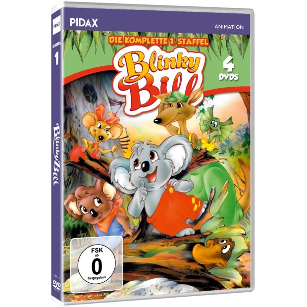 Blinky Bill - Die komplette Staffel 1 Trickfilm Pidax - 4 DVDs  *HIT* Neuwertig