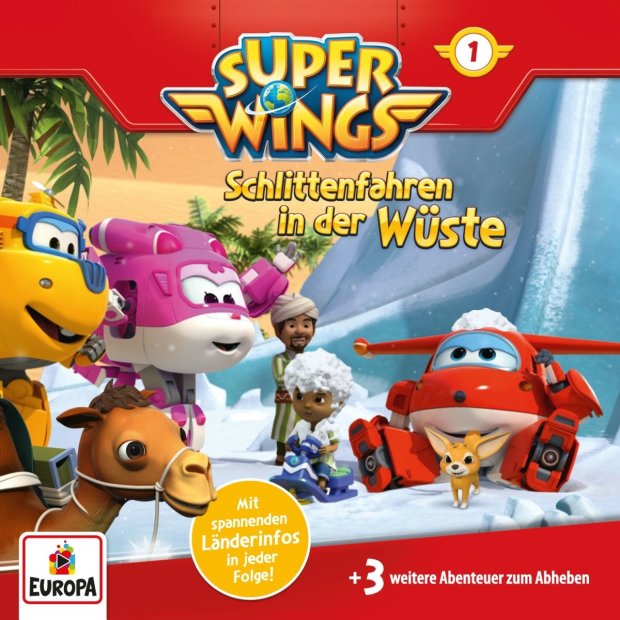 Super Wings 1 - Schlittenfahren in der Wüste  Hörspiel   CD/NEU/OVP