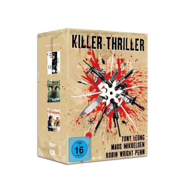 Killer Thriller Box - 3 Top Filme - Mads Mikkelsen  Tony Leung  3 DVDs/NEU/OVP