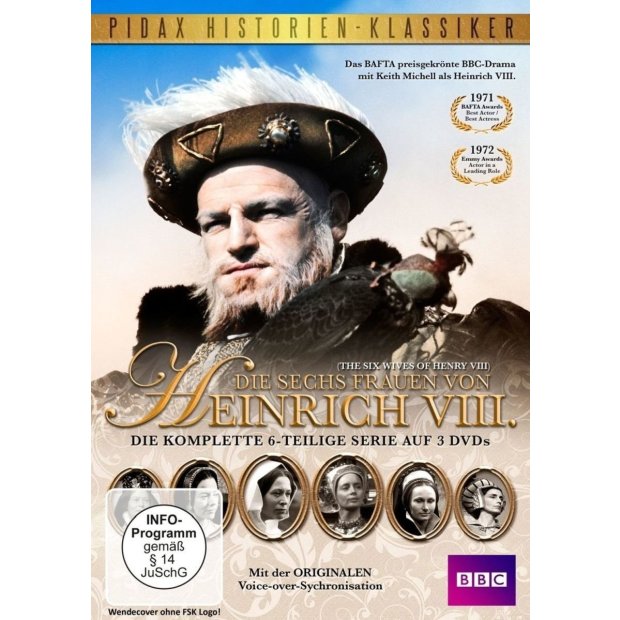 Die sechs Frauen von Heinrich VIII. - Komplette Serie - Pidax 3 DVDs/NEU/OVP