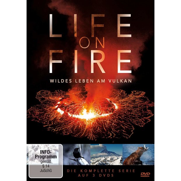 Life on Fire - Wildes Leben am Vulkan - Dokuserie [3 DVDs] NEU/OVP