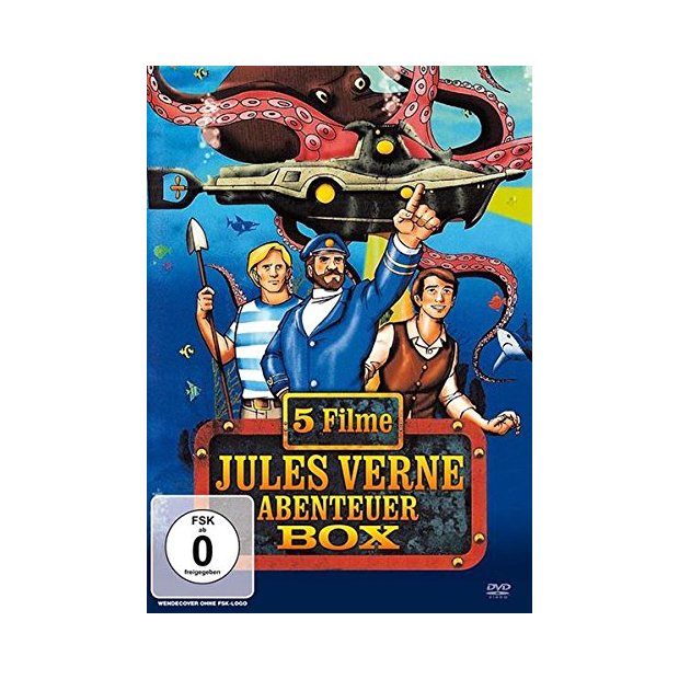Jules Verne Abenteuer Box - 5 Zeichentrickfilme  DVD/NEU/OVP
