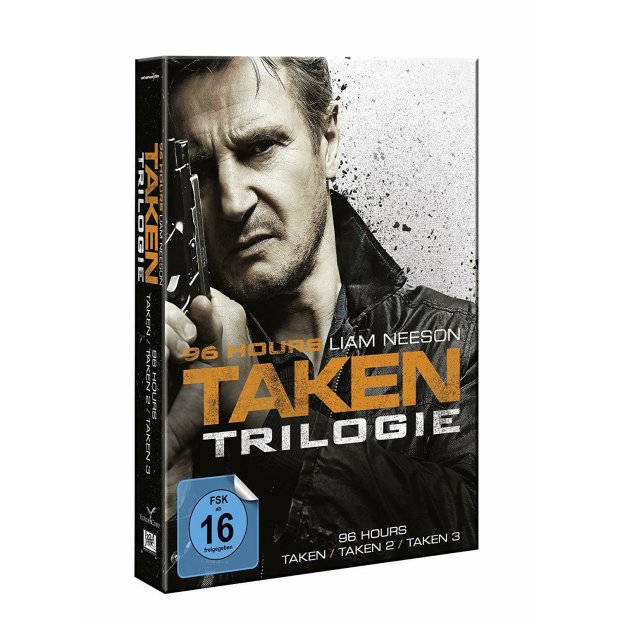 96 Hours - Taken Trilogie - Liam Neeson  3 DVDs/NEU/OVP