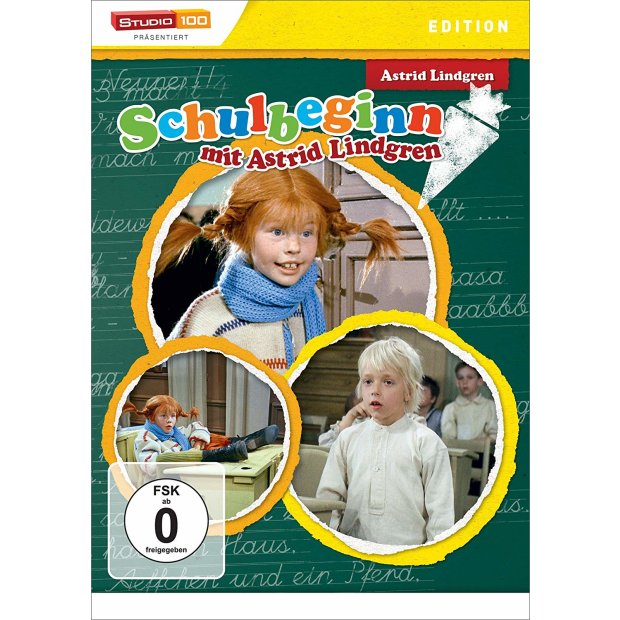 Schulbeginn mit Astrid Lindgren - Pippi  Michel  Peter & Petra  DVD/NEU/OVP