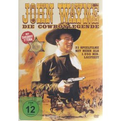 John Wayne - Die Cowboylegende - 21 Spielfilme + Sheriffstern [8 DVDs] NEU/OVP