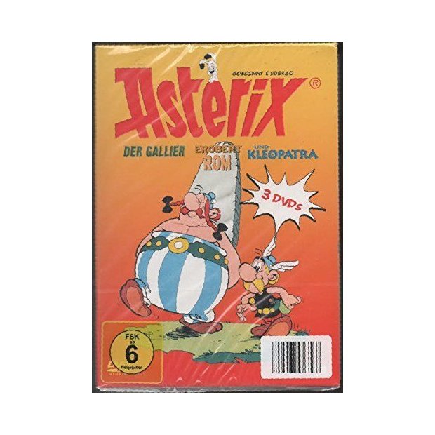 Asterix Box - Gallier  Kleopatra  Erobert Rom  3 DVDs NEU/OVP Dialekt