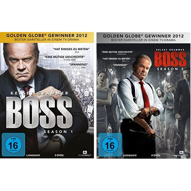 Boss - Season 1 & 2 - Kelsey Grammer  7 DVDs/NEU/OVP
