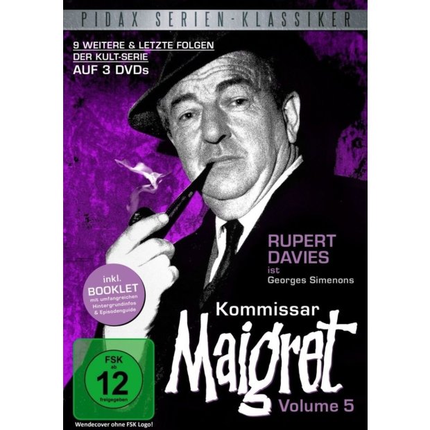 Kommissar Maigret  Vol. 5 - Rupert Davis - Pidax Serie  [3 DVDs] NEU/OVP