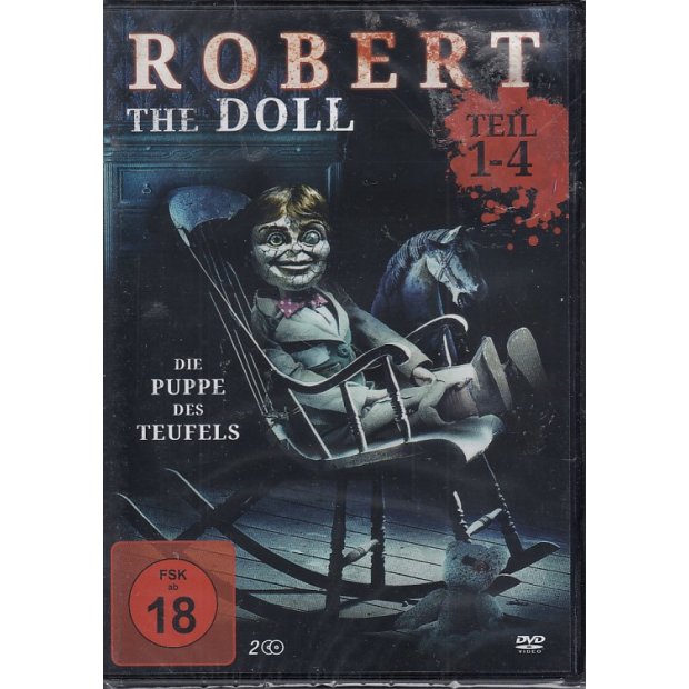 Robert the Doll 1-4 Deluxe Box  2 DVDs/NEU/OVP FSK18