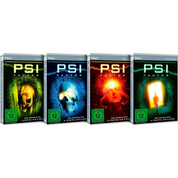 PSI Factor - Chroniken des Paranormalen - Staffeln 1+2+3+4 - 20 DVDs/NEU/OVP