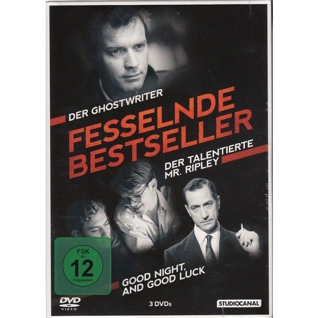 Ghostwriter - Mr. Ripley - Good Night,good luck - 3 Filme Box 3 DVDs/NEU/OVP