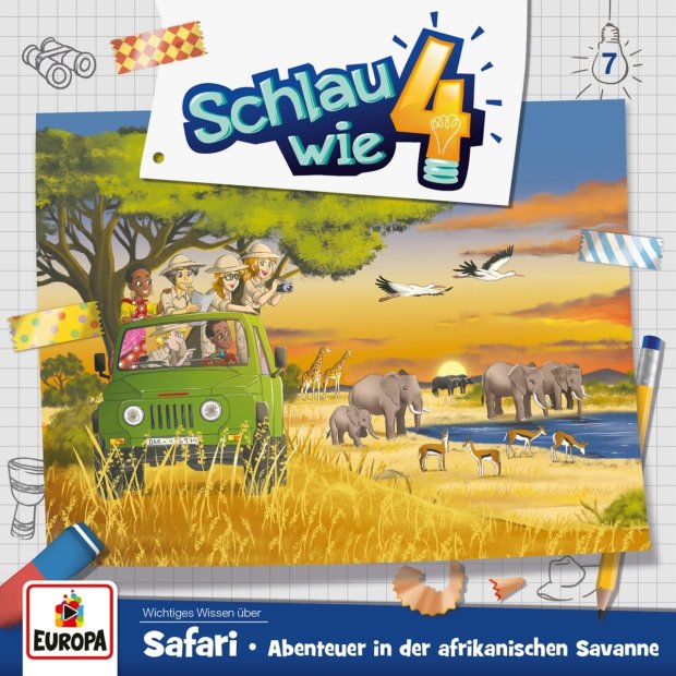 Schlau wie 4 Teil 7 - Safari - Abenteuer ...  Hörspiel   CD/NEU/OVP