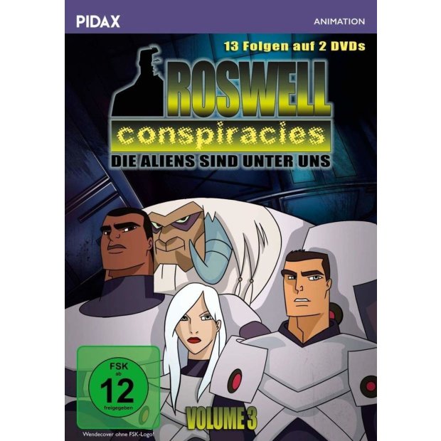 Roswell Conspiracies, Vol. 3 Die Aliens sind unter uns  Pidax  [2 DVDs] NEU/OVP