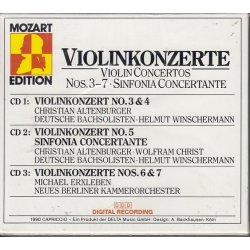 Mozart - Violinkonzerte Nr. 3-7, Sinfonia Concertante KV...
