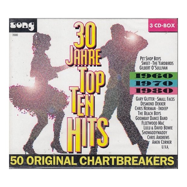 30 Jahre TOP TEN HITS / 50 Original Chartbreakers  3 CDs/NEU/OVP