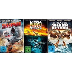 Sharkbox - 3 Filme  Sharknado Mega Shark 2 headed Attack...