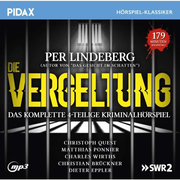 Die Vergeltung / Das komplette 4-teilige KRIMI Hörspiel - Pidax mp3 CD/NEU/OVP
