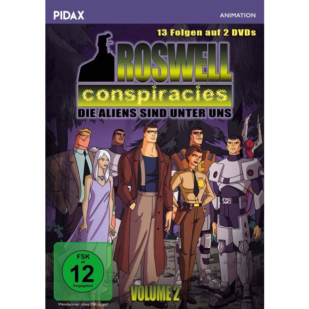 Roswell Conspiracies, Vol. 2 Die Aliens sind unter uns  Pidax  [2 DVDs] NEU/OVP