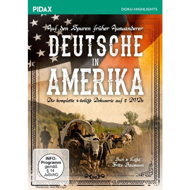 Deutsche in Amerika / Die komplette 4-teilige Dokuserie - Pidax  2 DVDs NEU/OVP