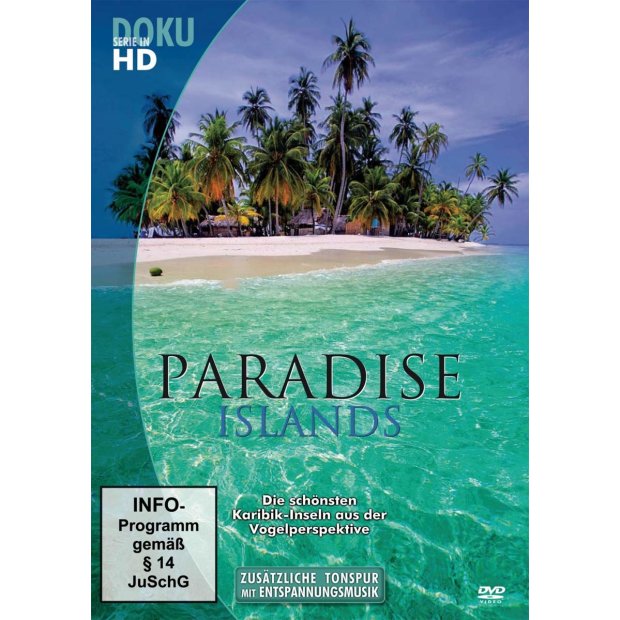 Paradise Islands -  Karibik-Inseln aus der Vogelperspektive HD Doku  DVD/NEU/OVP