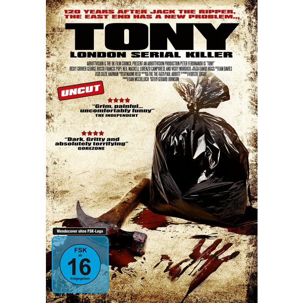 Tony - London Serial Killer - UNCUT  Cover2  DVD/NEU/OVP