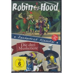 Robin Hood & Die drei Musketiere - Zeichentrick  DVD/NEU/OVP