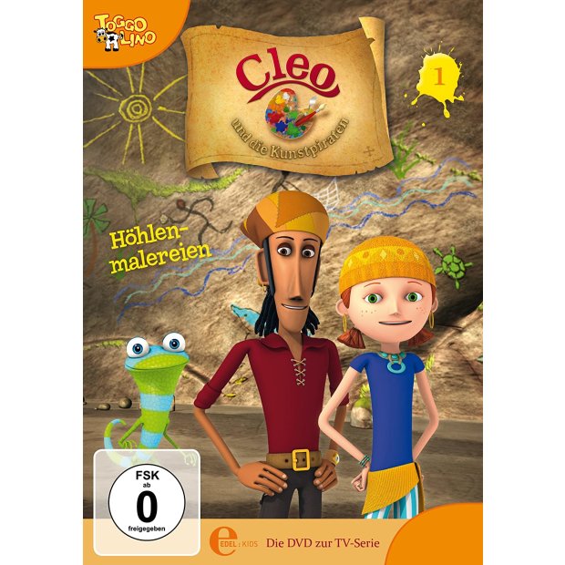Cleo und die Kunstpiraten: Folge 1, Höhlenmalerei - Zeichentrick   DVD/NEU/OVP