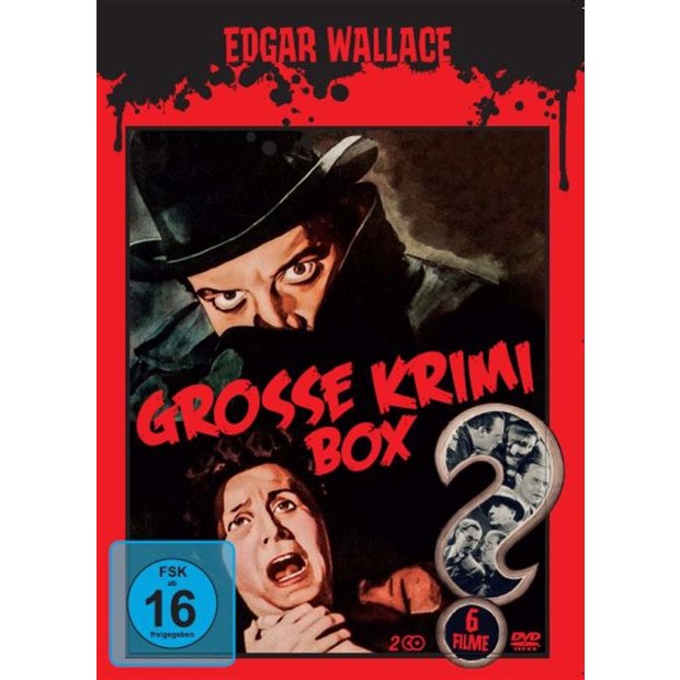 Edgar Wallace - Grosse Krimi-Box - 6 Filme   2 DVDs/NEU/OVP