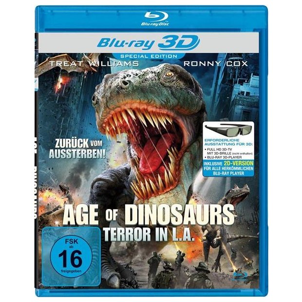 Age of Dinosaurs - Terror in L.A - Treat Williams  3D Blu-ray/NEU/OVP