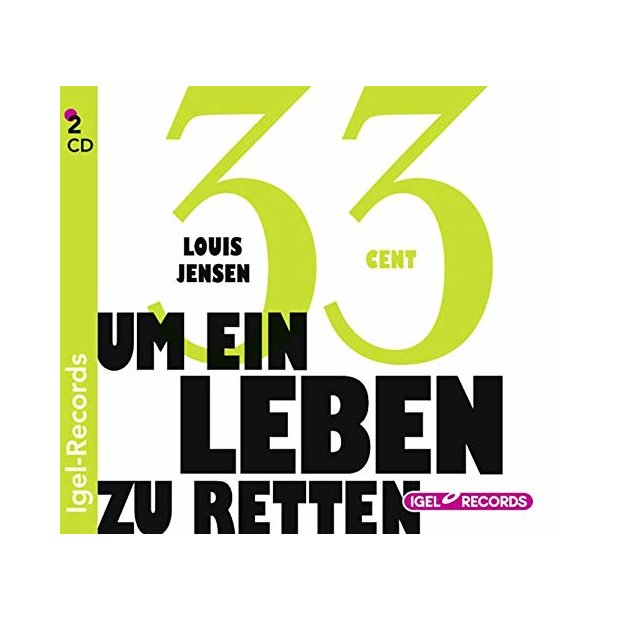 Louis Jensen - 33 Cent um ein Leben zu retten Hörbuch - CD/NEU/OVP
