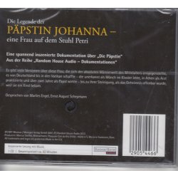 Die Legende der Päpstin Johanna Eine Frau auf dem Stuhl Petri Hörbuch CD/NEU/OVP