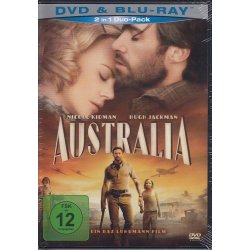 Australia - Nicole Kidman  Hugh Jackman - DVD + BLU-RAY...