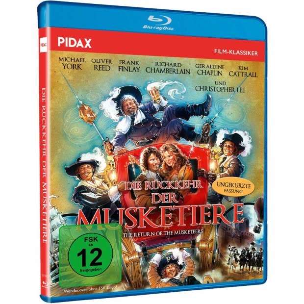 Die Rückkehr der Musketiere - Abenteuerfilm Starbesetzung Pidax  Blu-ray/NEU/OVP